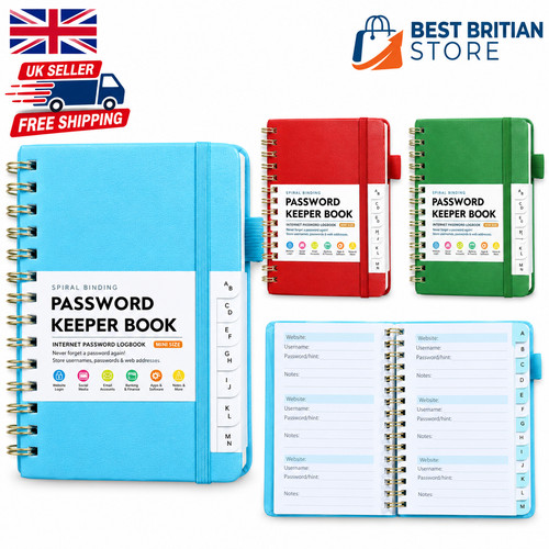 Password book with - book,