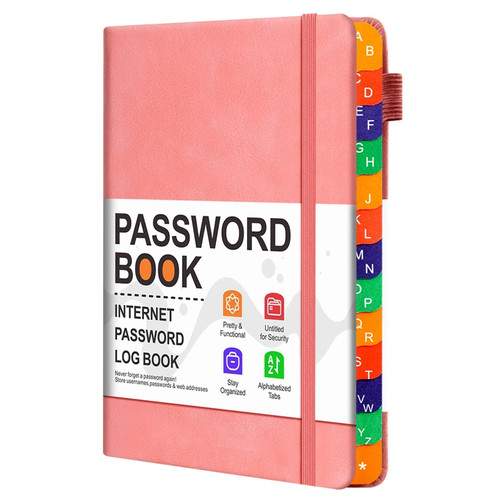 Password book with - password,