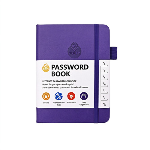 Password book with - password,