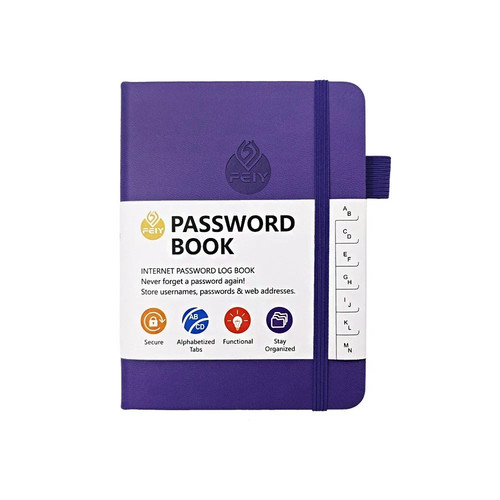 Password book with - password,