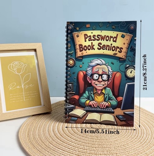 Password book for seniors - book,