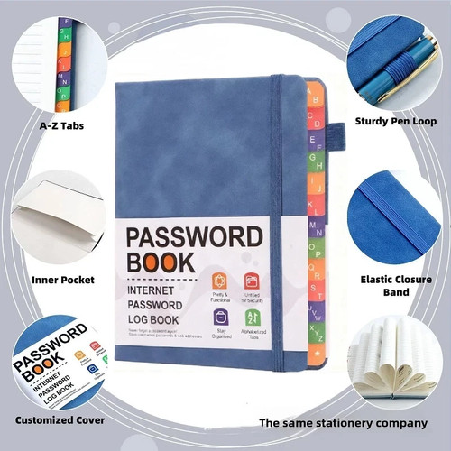 Password book with - book,