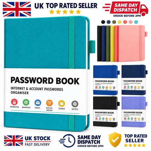 Password book with - book,