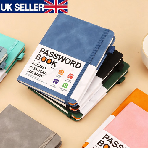 Hardcover password book with - password,