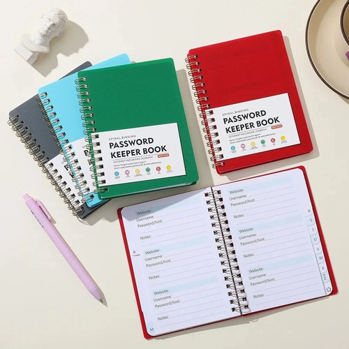 Password book with - password,