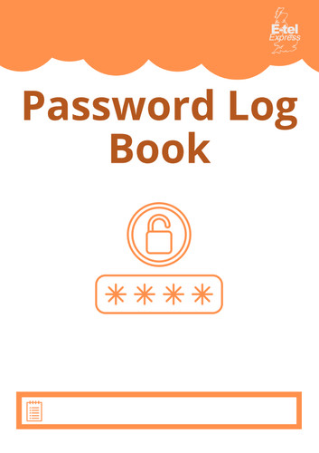 Password log book - password, a5