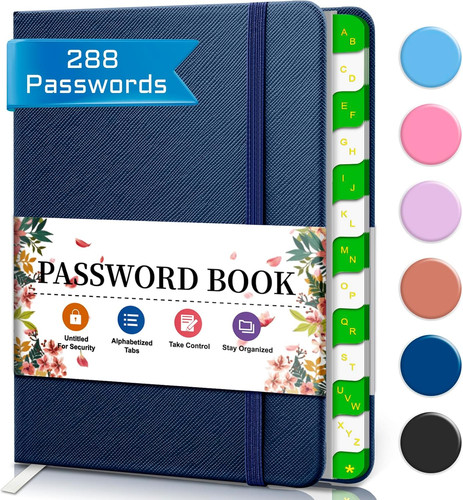 Password book with - book,