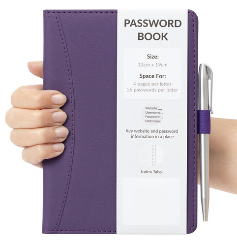 Password username book - password, a-z
