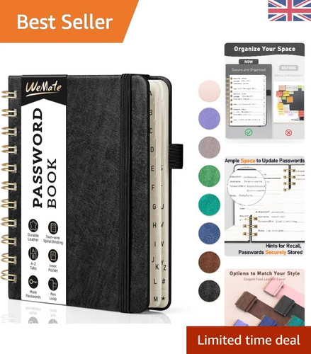 Secure password book - book, with
