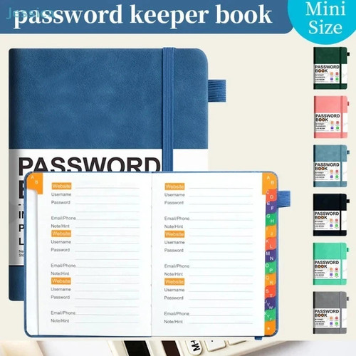 Password book pocket notebook - password,