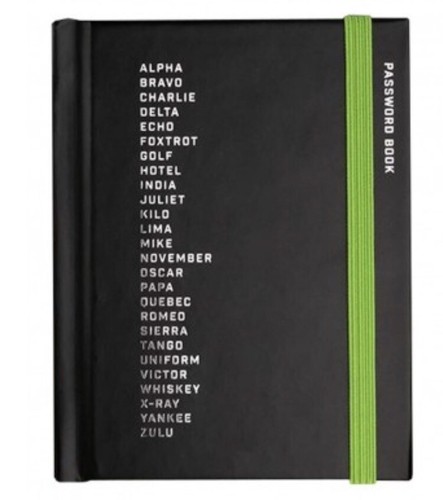 Password black book - black,