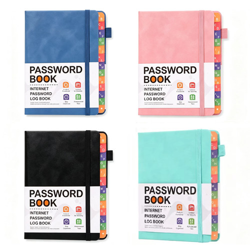 Password book with - password,