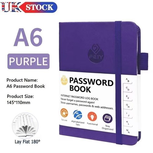 Hardcover password book with - password,