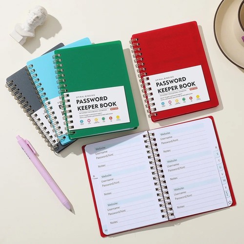 Password book with - book,