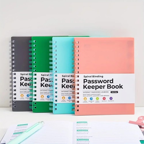 Password book with - password,