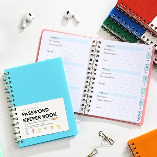 Password book with - book,
