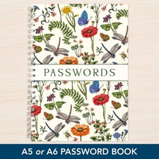 Password Book A5 / A6 2 Sizes