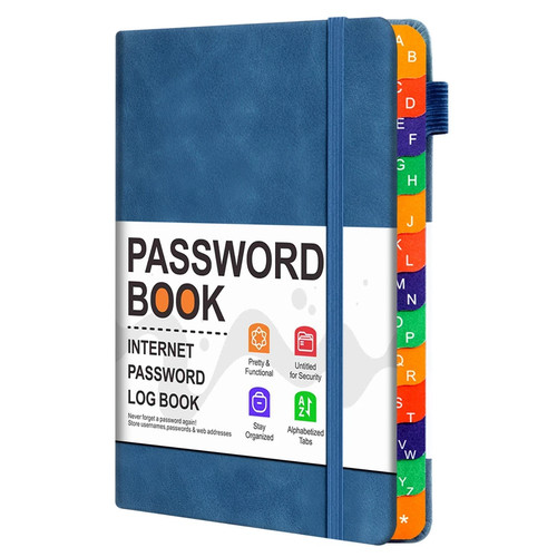 Hardcover password book with - hardcover,